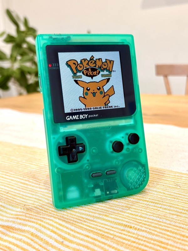 Nintendo Game Boy Pocket with OSD Version IPS LCD screen and Clean Power