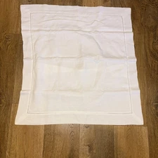 Set Of Euro Linen Pillow Shams 28X29 Cut Work French Linen No Brand * Note Pic