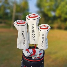 Children and teenagers golf club cover, cute cat protection push rod cover
