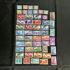VTG 52 Postage Stamps Italy MNH 1948-1949 W/ Original Booklet Historical/Nature