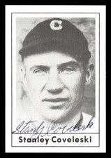 1978 Grand Slam Baseball #29 Stanley Coveleski Signed Autograph (no COA)
