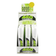 420 Smoke Odor Eliminator Spray 12-Pack, 1oz Each   Green Scent  Fast-Acting