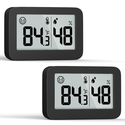 Mini Hygrometer Indoor Thermometer, Digital Humidity Gauge with Celsius Fahre...