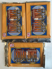 1992 Young Indiana Jones Chronicles lot of 3 sealed packs of 10 trading cards