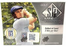 2021 Upper Deck SP Game Used Golf Hobby Box Factory Sealed