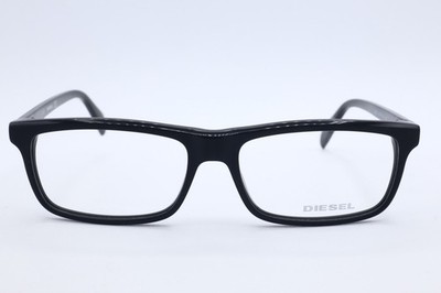 Diesel DL 5203 002 Square Matte Black Eyeglasses Clear Lenses 54mm