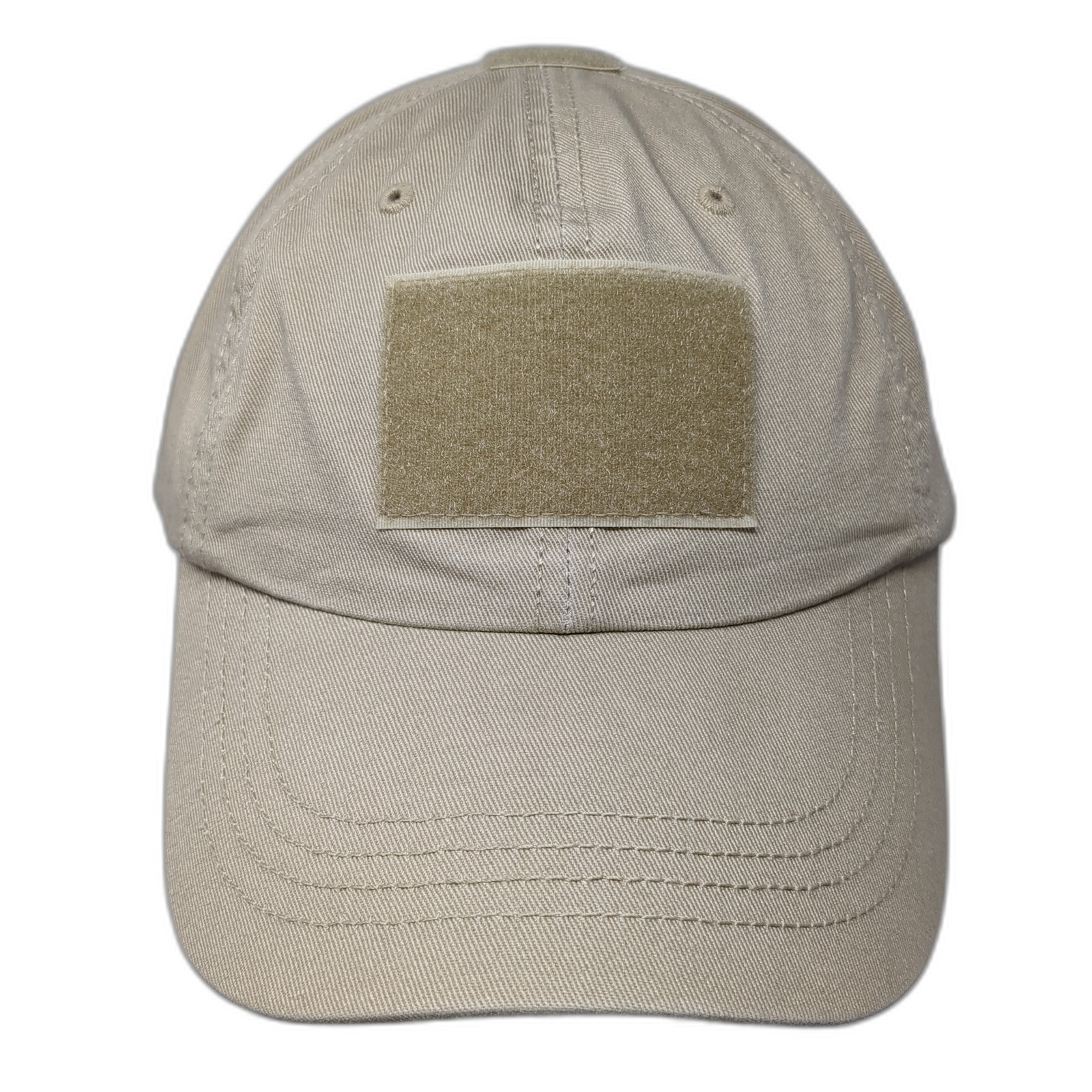 Patched Logo Slideback Baseball Cap Beige OS Adju… - image 1