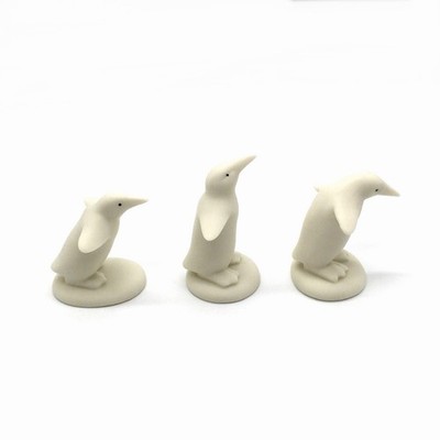 Dept 56 Snowbabies Parade of Penguins 1995 Bisque Porzellan 3er Set Rarität