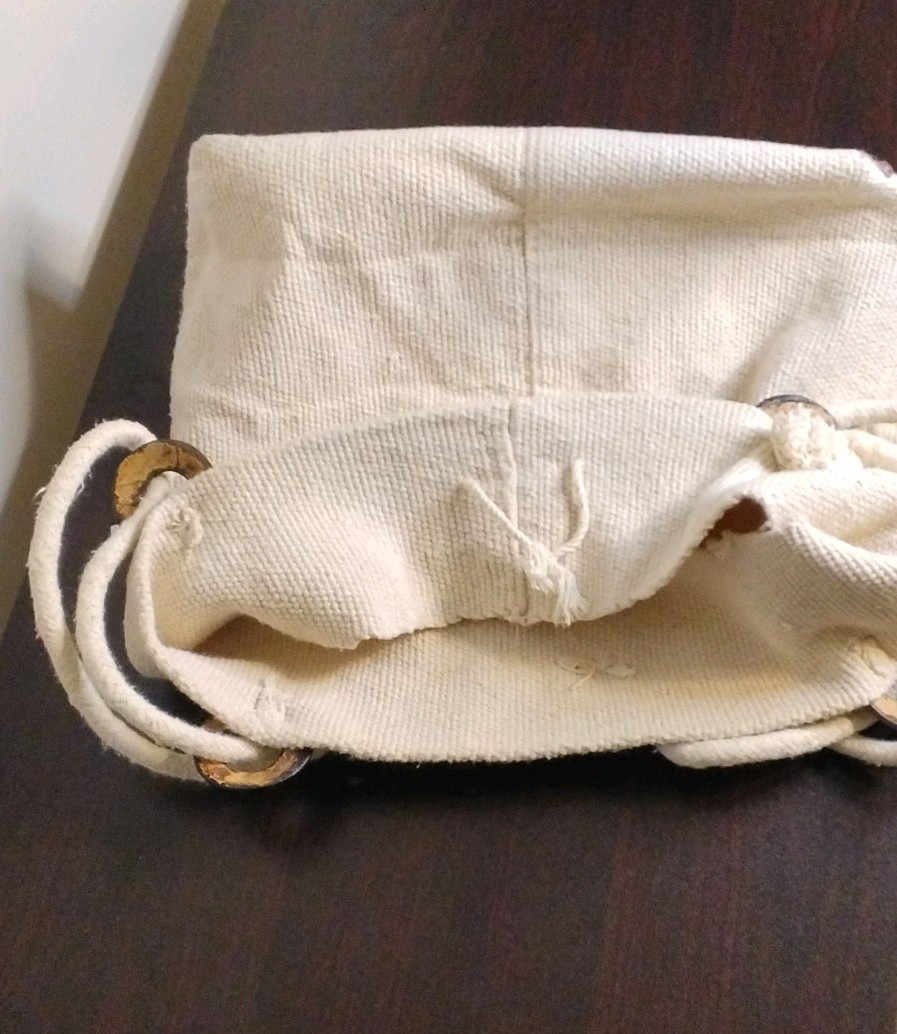 Beige Woven Shoulder Strap Drawstring Women’s Sho… - image 3