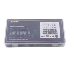 125 PCS 18 Different Sizes Large Multi Colored Grommet Kit Grommets Rubber