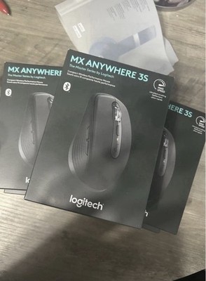 Logitech MX Anywhere 3S Black Bluetooth Wireless Optical Mouse Scroll Wheel