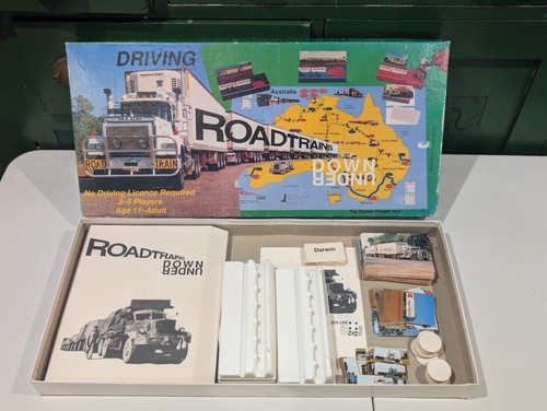 Vintage The Australian Driving Game Board Game Driving Road Trains Down Under