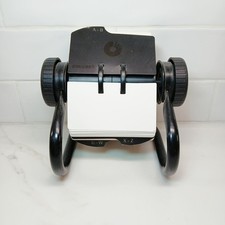 ROLODEX Rotary Spin Index Business Card File VGUC Includes All Letters