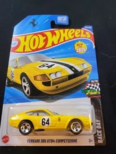 2025 Hot Wheels #222 Race Day FERRARI 365 gtB4 COMPETIZIONE Yellow New Model