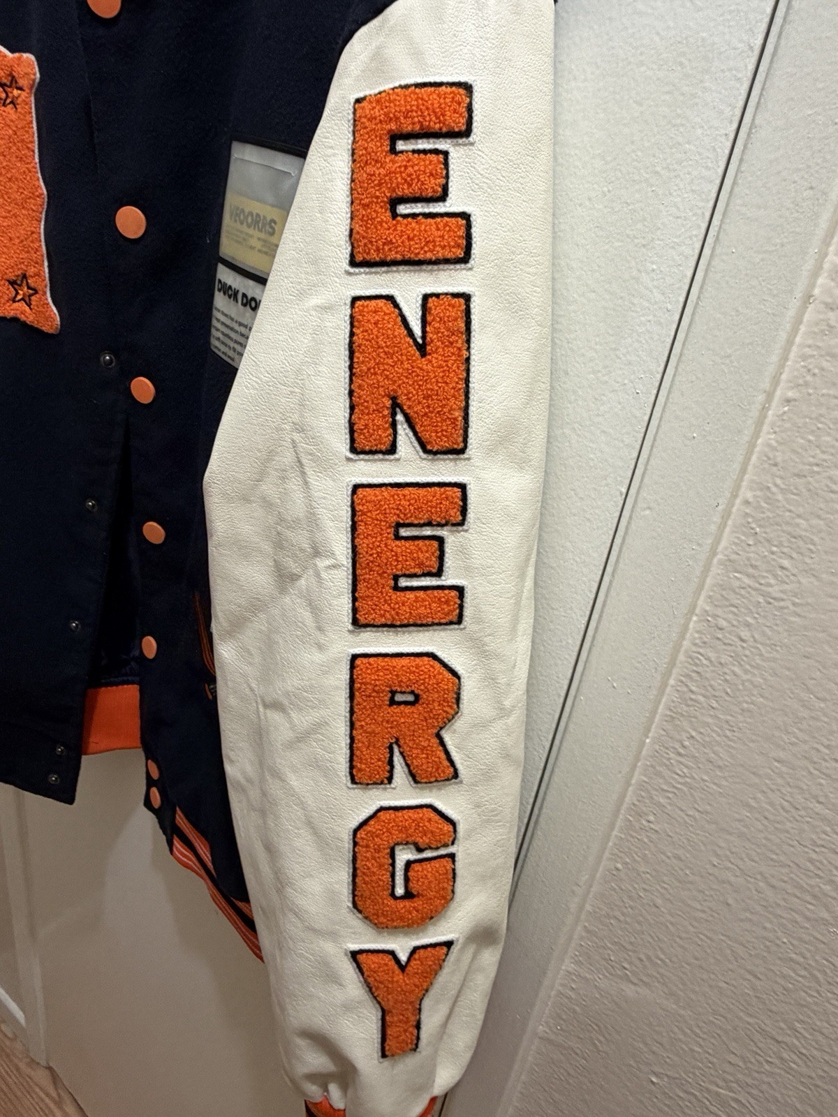 Energy Varsity Jacket Chenille Patch Baseball Let… - image 8