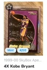 1999 Skybox Apex Basketball Xtra Kobe Bryant #4 BGS 7.5