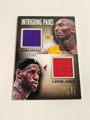 LeBron James Kobe Bryant 2013 Panini Intrigue Intriguing Pairs #33 77/99 