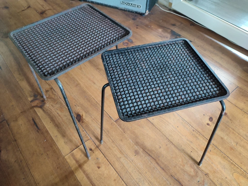 - Mathieu MATEGOT - 2 Tables gigognes SUMBA années 50 - Prouvé - Royère  - Photo 4/4