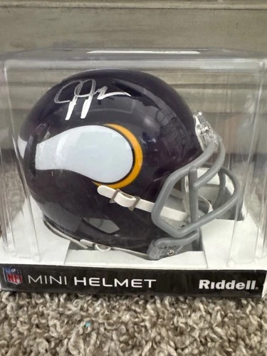 Justin Jefferson Autographed Mini Football Helmet