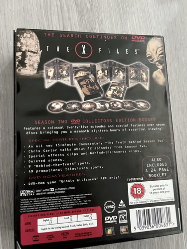 The X-Files - The Complete Second Season - Collector’s Edition #16502 - DVD (UK) - Picture 2 of 3