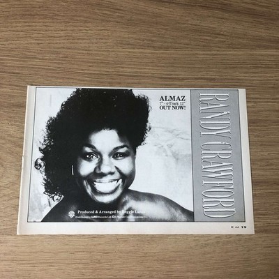 MUSIC44 MAGAZINANZEIGE 5X8 RANDY CRAWFORD SINGLE ALMAZ