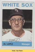 1964 Topps Al Lopez #232 HOF READ d8i