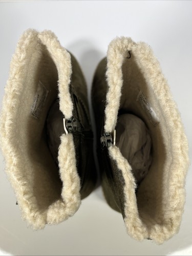 White Mountain Womens Taite Boot Olive Size 8.5 M White Soles - Picture 6 of 9