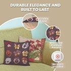 Throw Pillow Cover – All Over Pansies – Jacquard Tapestry Cushion Cover 19x19