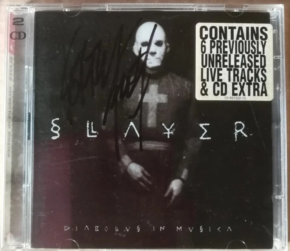 CD Slayer Diabolus in Musica mit 2 Autogrammen