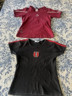 Cotton Soccer Tops Ajax Amsterdam UEFA Adidas Y2K Women s Medium Lot