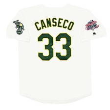 Jose Canseco Oakland Athletics 1989 World Series Home White Jersey Men's (L-XL)