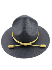 Stratton Blue Self-Forming Campaign Ranger Cowboy Hat Size 7-1/8 Sheriff Police