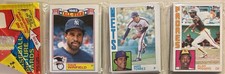1984 TOPPS RACK PACK UNOPENED SEALED W/DAVE WINFIELD HOF'ER GLOSSY TOP NEAR/MINT