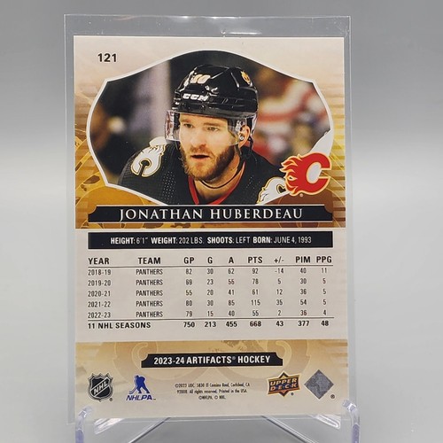 2023-24 Upper Deck Artifacts - Stars Ruby #121 Jonathan Huberdeau /499 - Picture 2 of 2