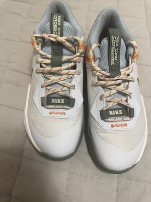 Nike Zoom Unisex Kids Low Top Sneaker US 4Y EU 36 White/Green/Orange DX6051