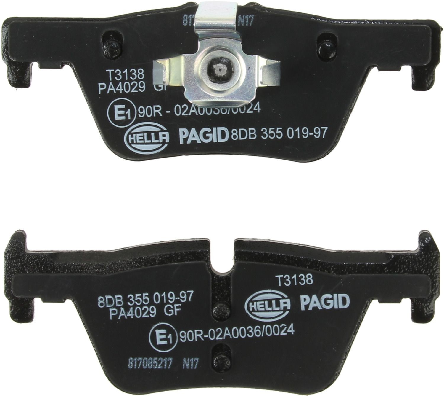 Hella Pagid 355019971 Disc Brake Pad Set For Select 12-20 BMW Models