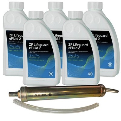 5L ZF Lifeguard eFluid 2 Automatikgetriebeöl + Ölabsaugspritze Pumpe für BMW KIA
