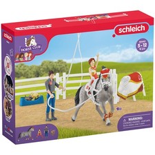 Image of Schleich Horse Club Mia's Vaulting Riding Play Set