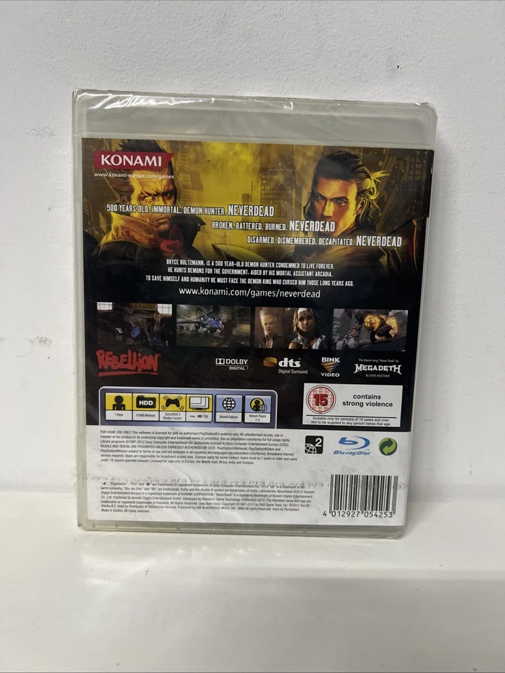 Never Dead / Neverdead - New, Factory Sealed Sony Playstation 3 PS3 - Image 3 of 3