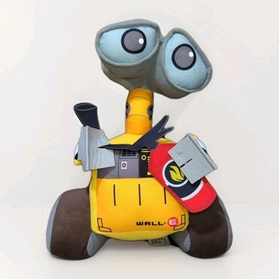 Disney Pixar Wall-E w/ Fire Extinguisher Stuffed Plush 12'' *NICE