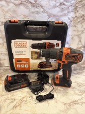 Black+Dacker Cordless Hammer Drill  18v Bcd700s