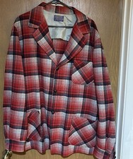 Vintage Pendleton 49ER Jacket Wool Plaid XL 70s 80s