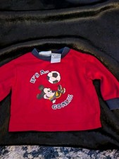 Vintage Disney Mickey Sweatshirt Kidcore '80S '90S Size 12 Months No Flaws