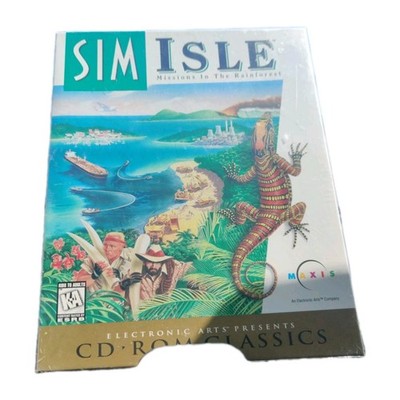 Vtg SimIsle Sim Isle: Missions In The Rainforest 1997 CD Rom Classis Maxis NOS