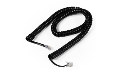 Telefonhörer-Spiralkabel, RJ10-Stecker (4P4C) , 4m