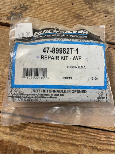 Mercury Quicksilver 89982T1 Outboard Impeller Repair Kit OEM NOS - Foto 6 di 6