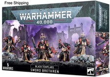 Black Templars Sword Brethren - Warhammer 40k Brand New Free Shipping..
