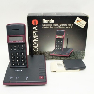 OLYMPIA Rondo schnurloses Telefon Set OVP Vintage 80/90er Retro mit Akku 