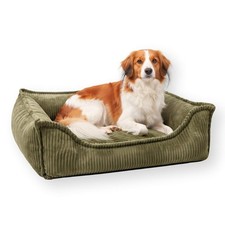 HUGO Orthop&auml;disches Hundebett Cord waschbar Hundekorb Katzenbett 60x40-100x80