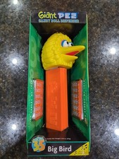 NIB Sesame Street BIG BIRD Giant Pez Musical Dispenser over 12 inches tall